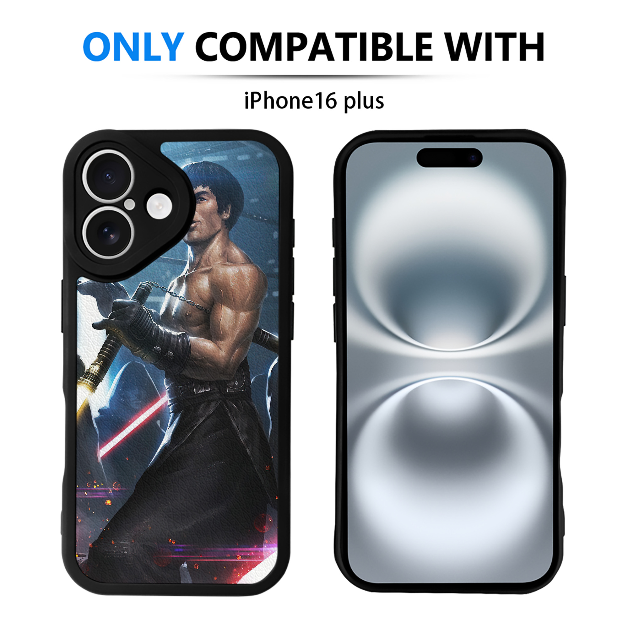 （画像用） スター・ウォーズ Star Wars 【iPhone 16シリーズ対応】シリコンスマホケース（レザー調） 材質：シリコン